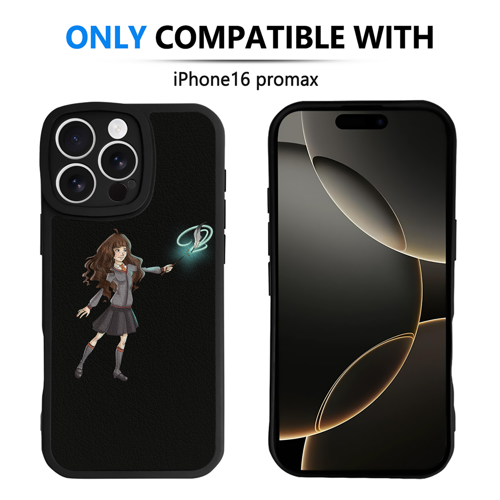 （画像用） Harry Potter ハリー・ポッターシリーズ 【iPhone 16シリーズ対応】シリコンスマホケース（レザー調） 材質：シリコン